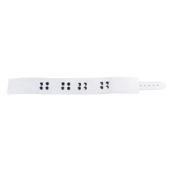 The Red Collier en cuir Ultra Blanc